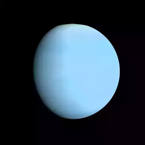 Animated Uranus Model Low-poly 3D model
