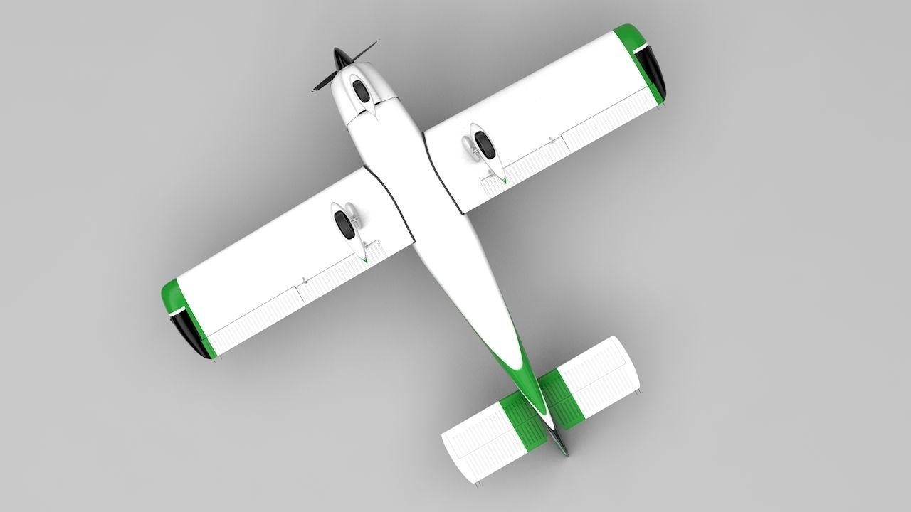 Fuji FA-200 Aero Subaru Low-poly 3D model_4
