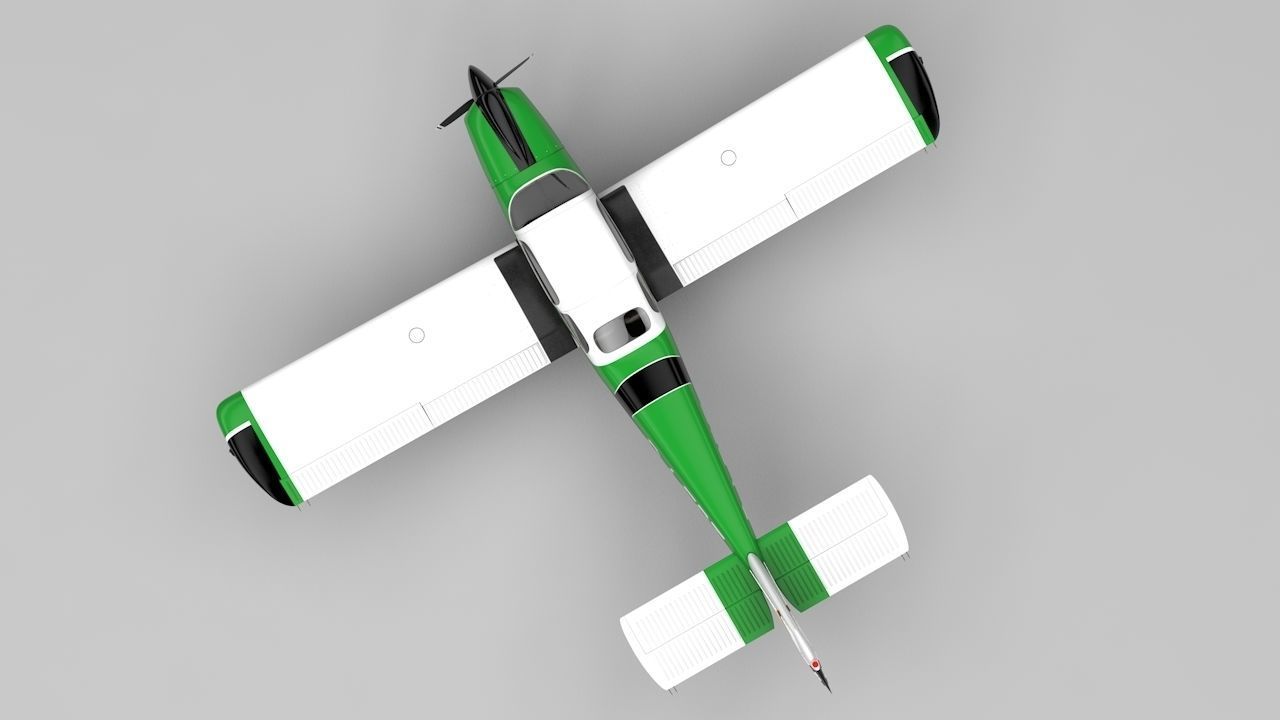 Fuji FA-200 Aero Subaru Low-poly 3D model_3