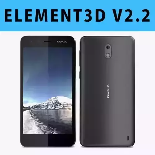 E3D - Nokia 2 Black 3D model 3D