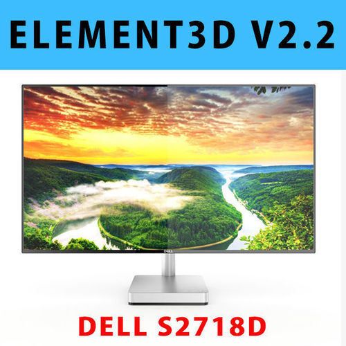 3D E3D - Dell 27 Ultrathin Monitor S2718D model 3D model