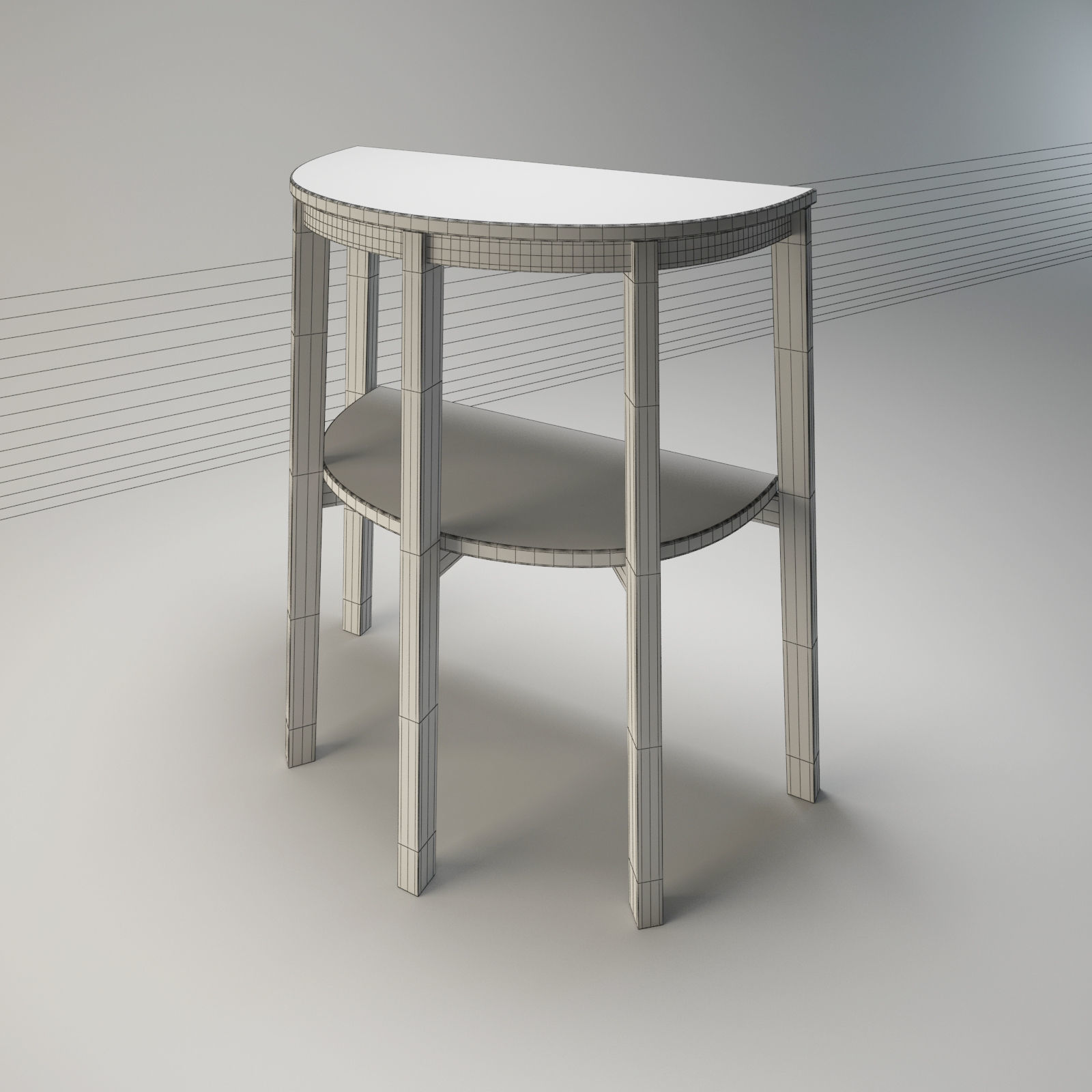 Console Table 3D model_2