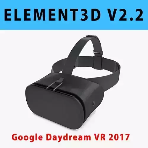 E3D - 3D New Google Daydream View VR 2017 Headset 3D model 3D model