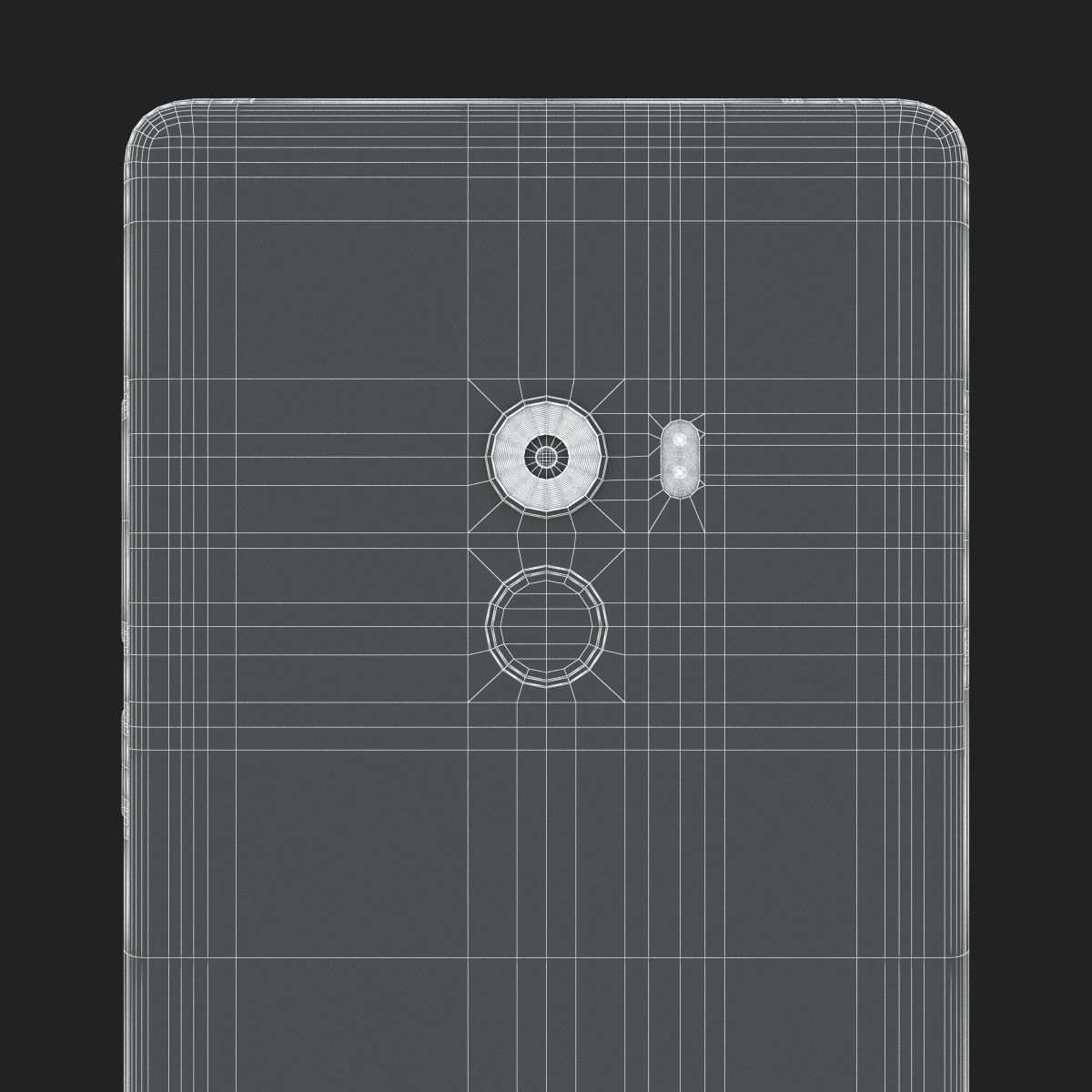 Xiaomi Mi Mix 2 Black  3D model_16