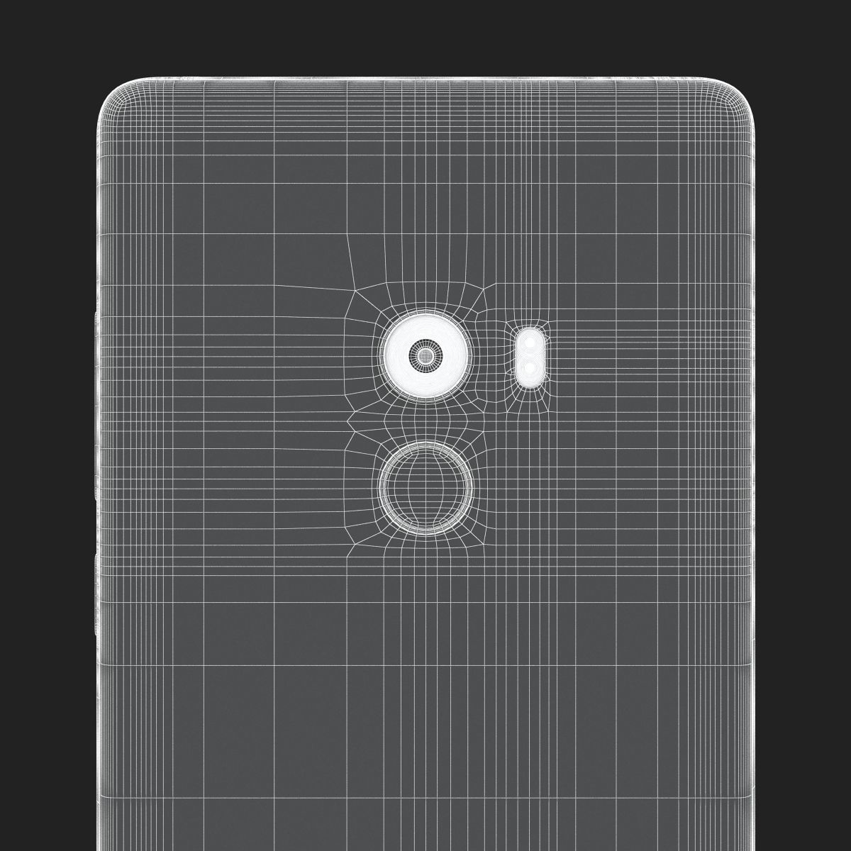 Xiaomi Mi Mix 2 Black  3D model_18