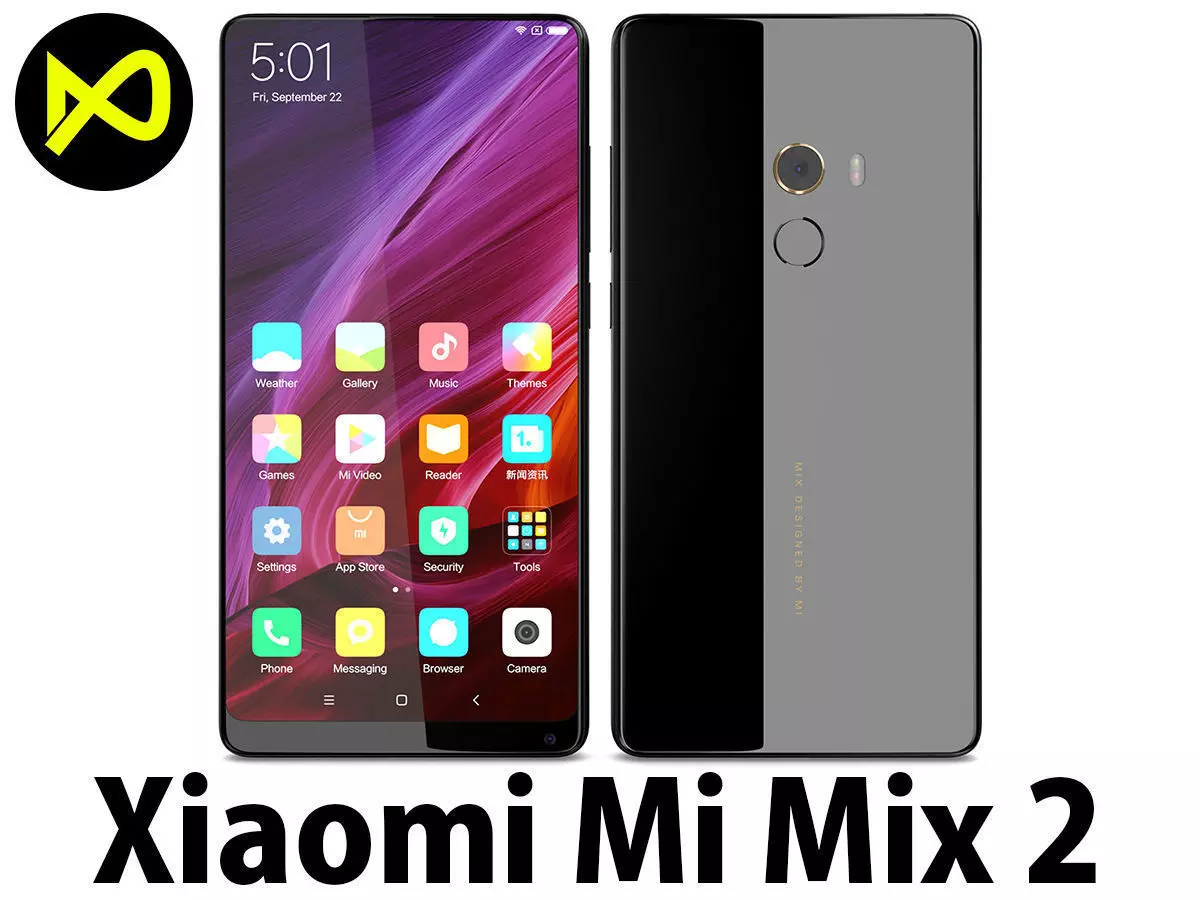 Xiaomi Mi Mix 2 Black  3D model_0