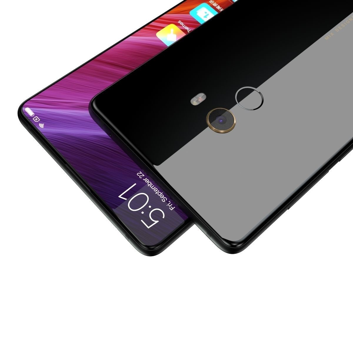 Xiaomi Mi Mix 2 Black  3D model_5