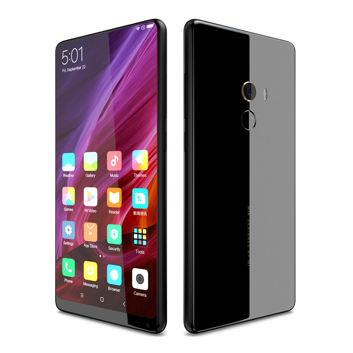 Xiaomi Mi Mix 2 Black  3D model_9