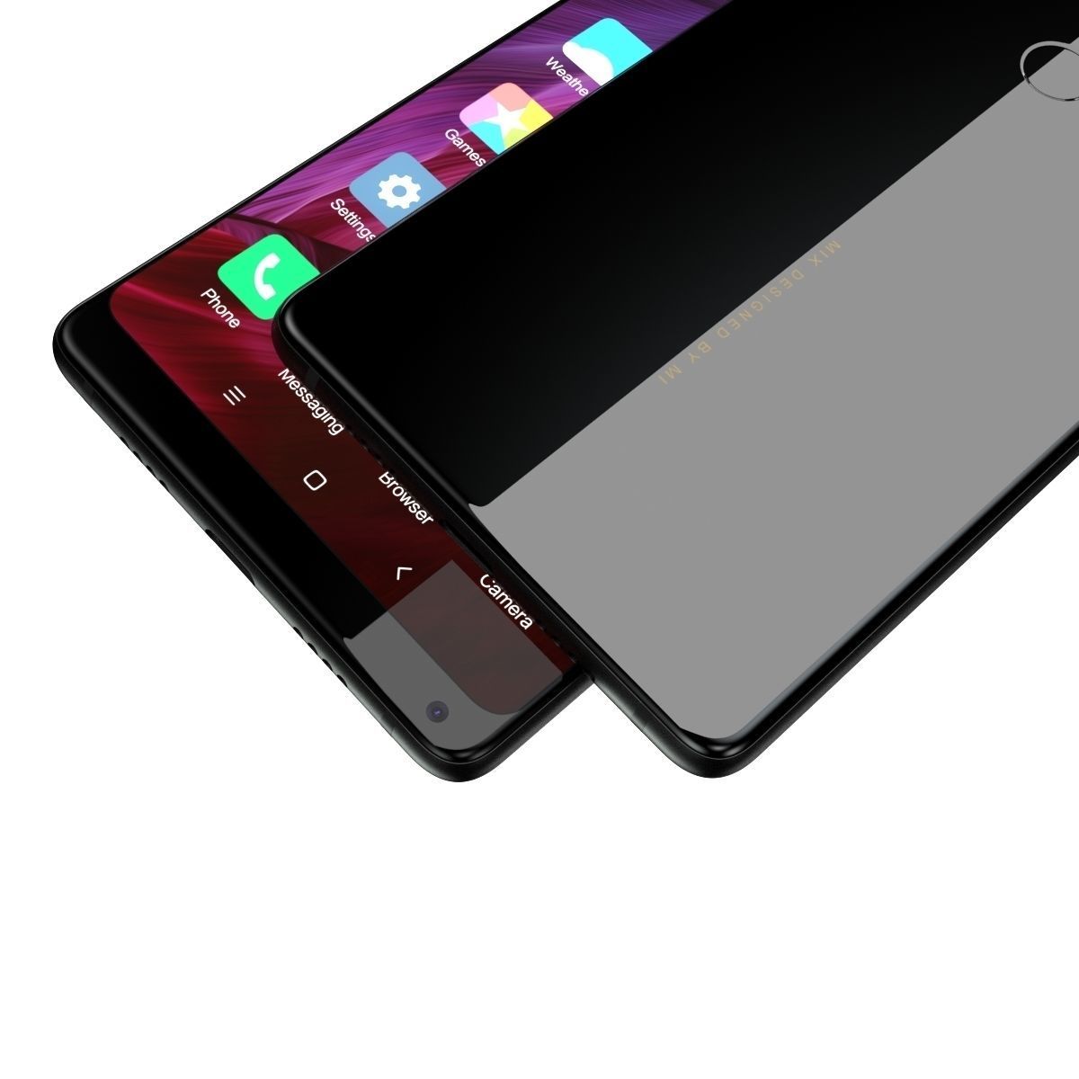 Xiaomi Mi Mix 2 Black  3D model_4