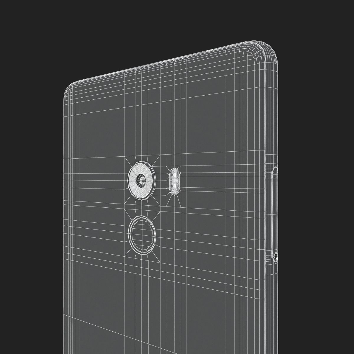 Xiaomi Mi Mix 2 Black  3D model_26