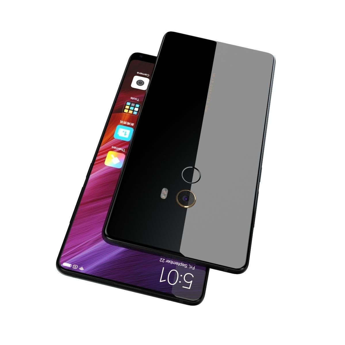 Xiaomi Mi Mix 2 Black  3D model_1