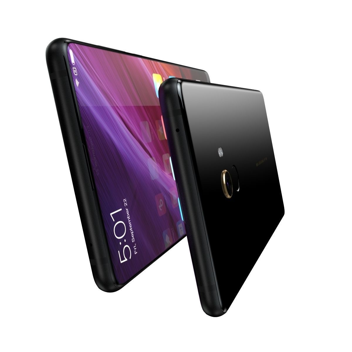 Xiaomi Mi Mix 2 Black  3D model_10