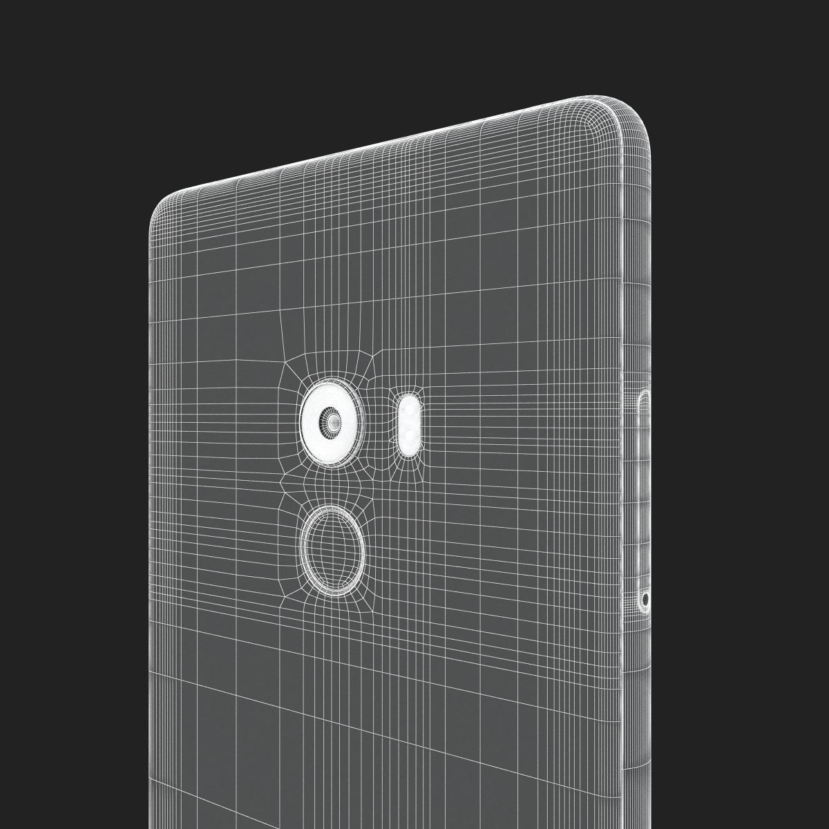 Xiaomi Mi Mix 2 Black  3D model_24