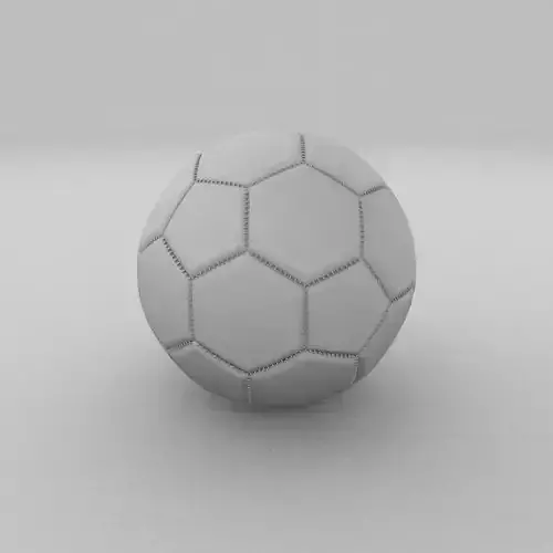 High Quality Football Low-poly 3D model