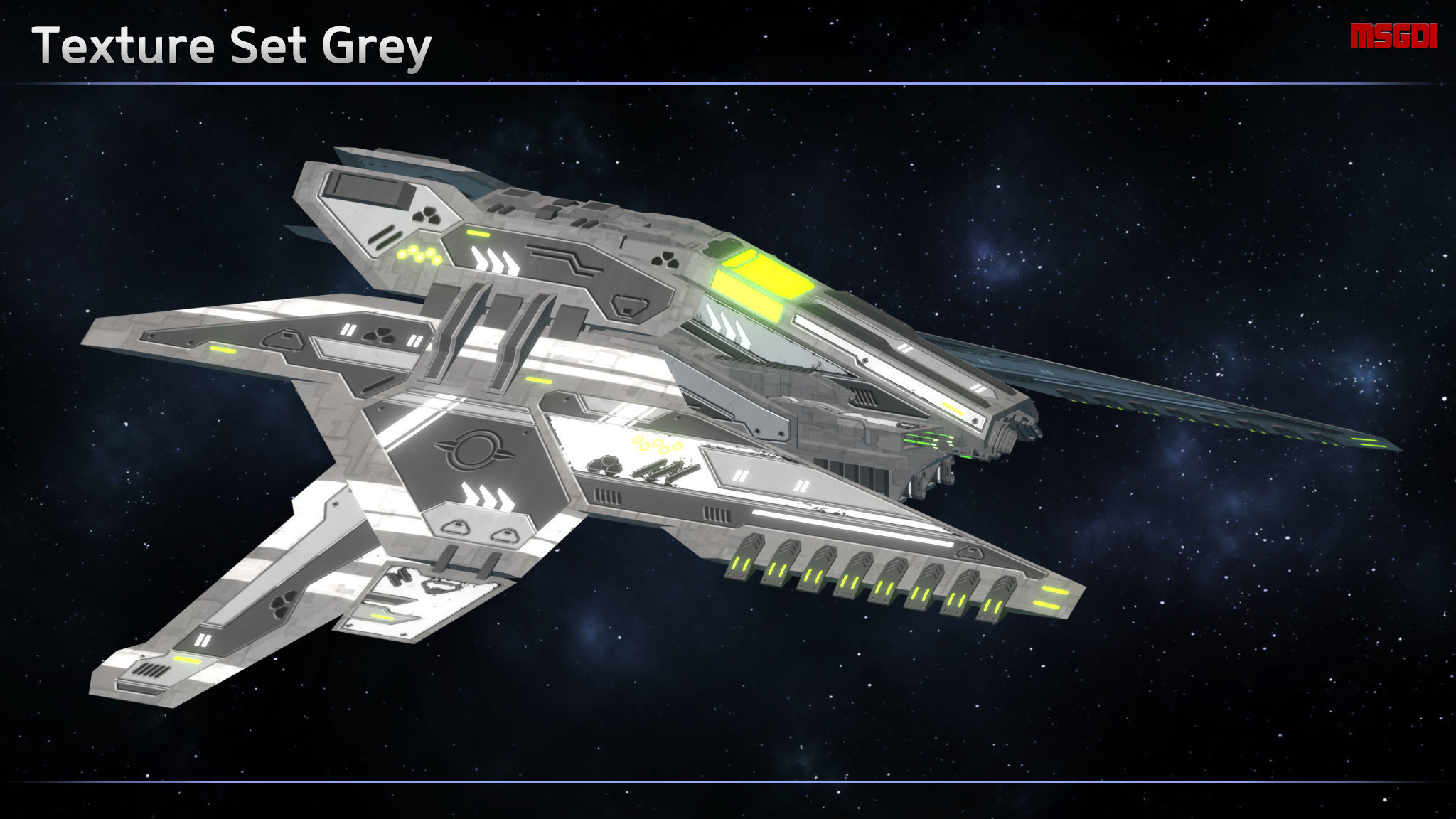 Spaceship Enkar Republic Gunboat Kantaar Low-poly 3D model_8