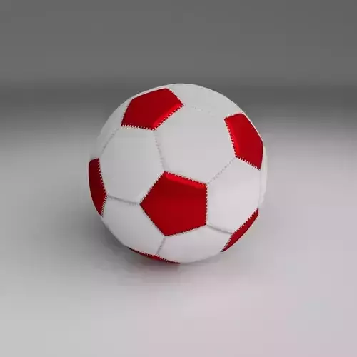 Classic High Quality Football Low-poly 3D model