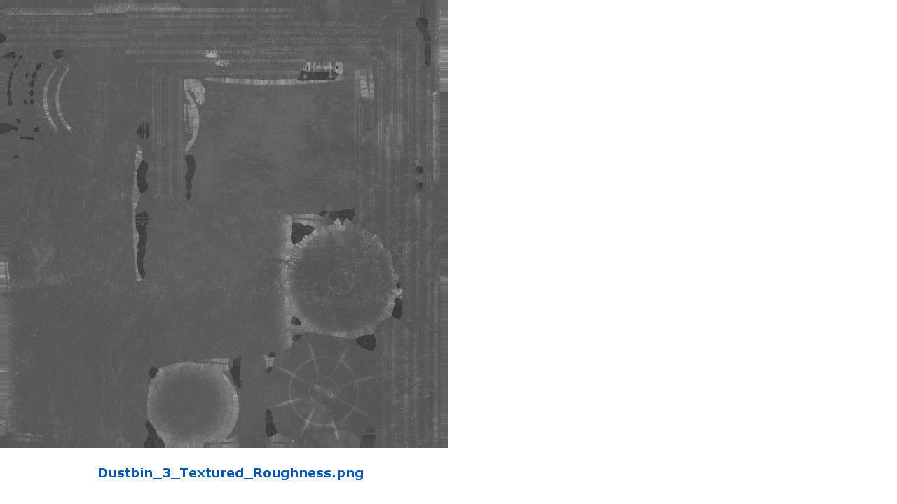 Dustbin 3 Textured 3D model_10