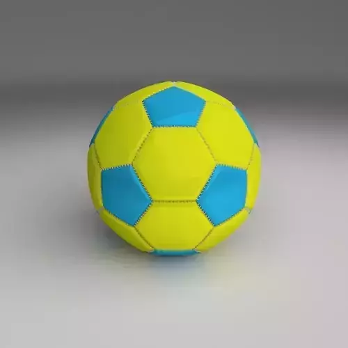 Football soccer ball Low-poly 3D model