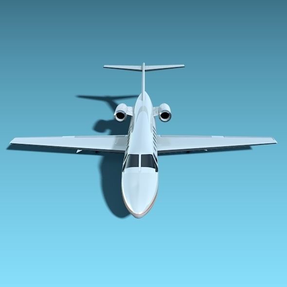 Cessna Citation CJ2 business jet 3D model_3