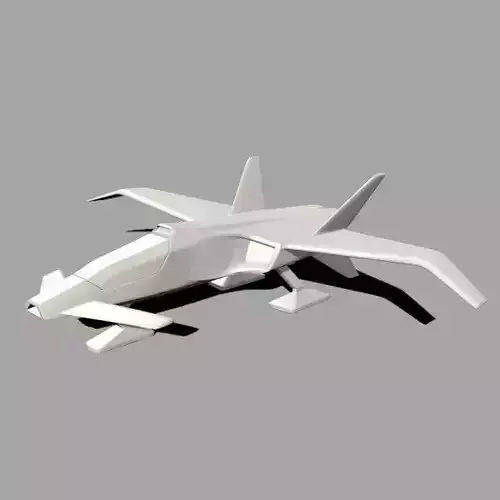Spacecraft concept vehicle 3D print model