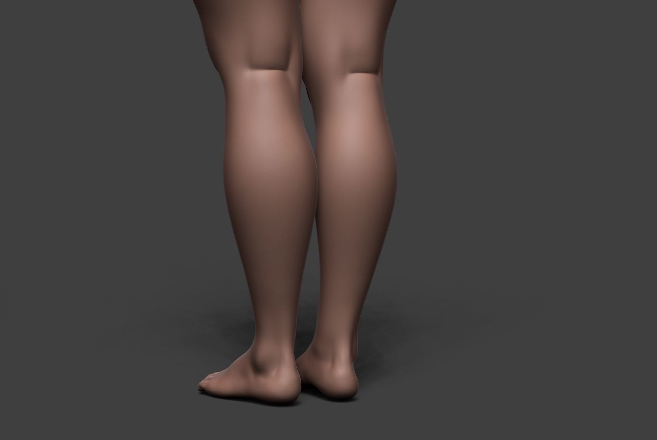 Female Body Basemesh 6 3D model_11