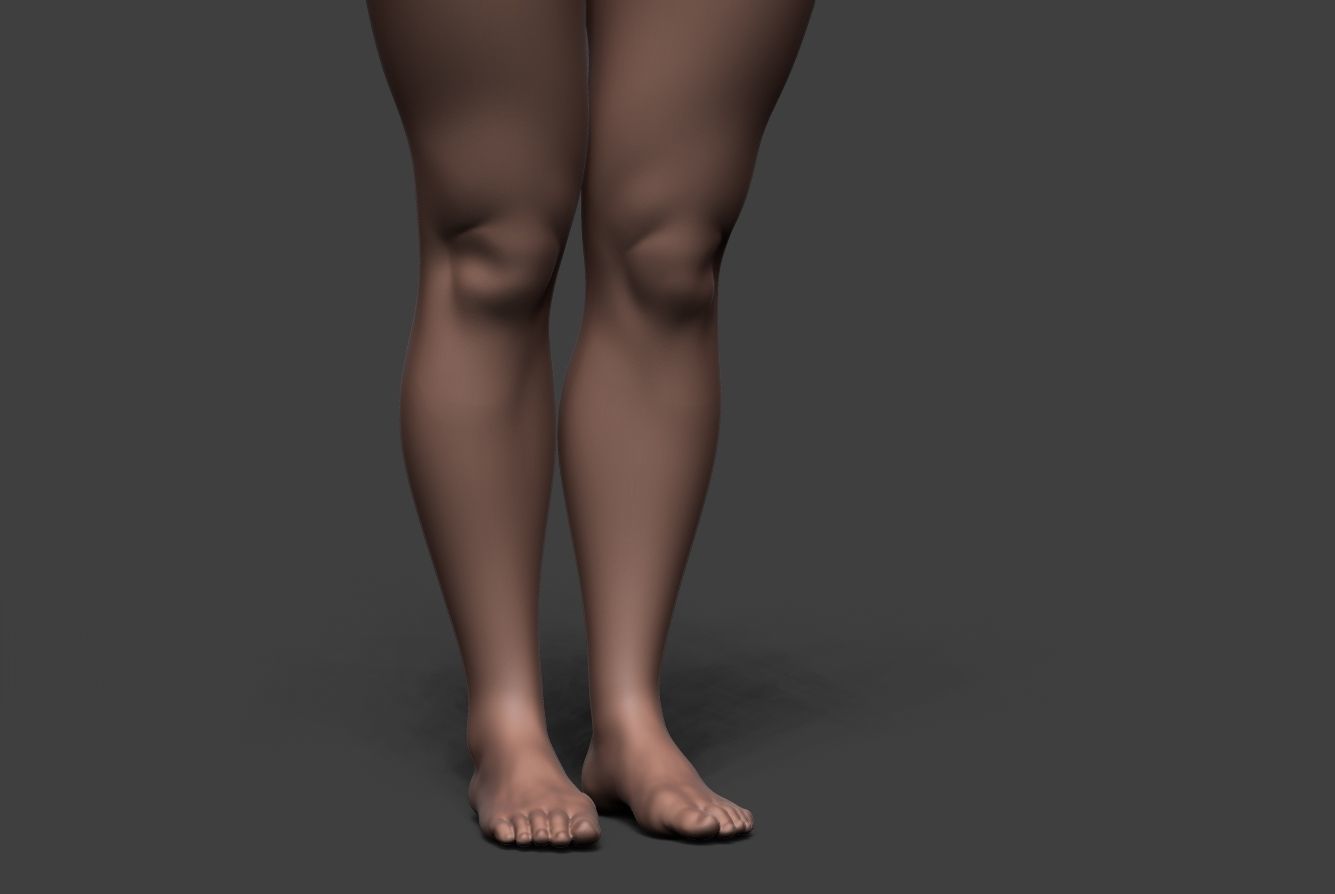Female Body Basemesh 6 3D model_8