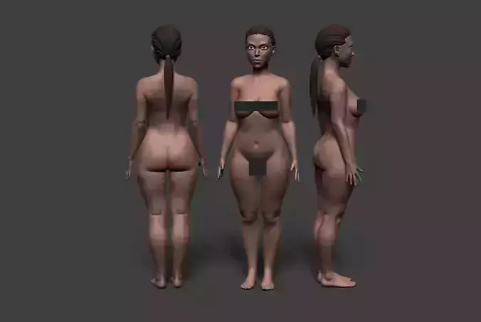 Female Body Basemesh 6 3D model