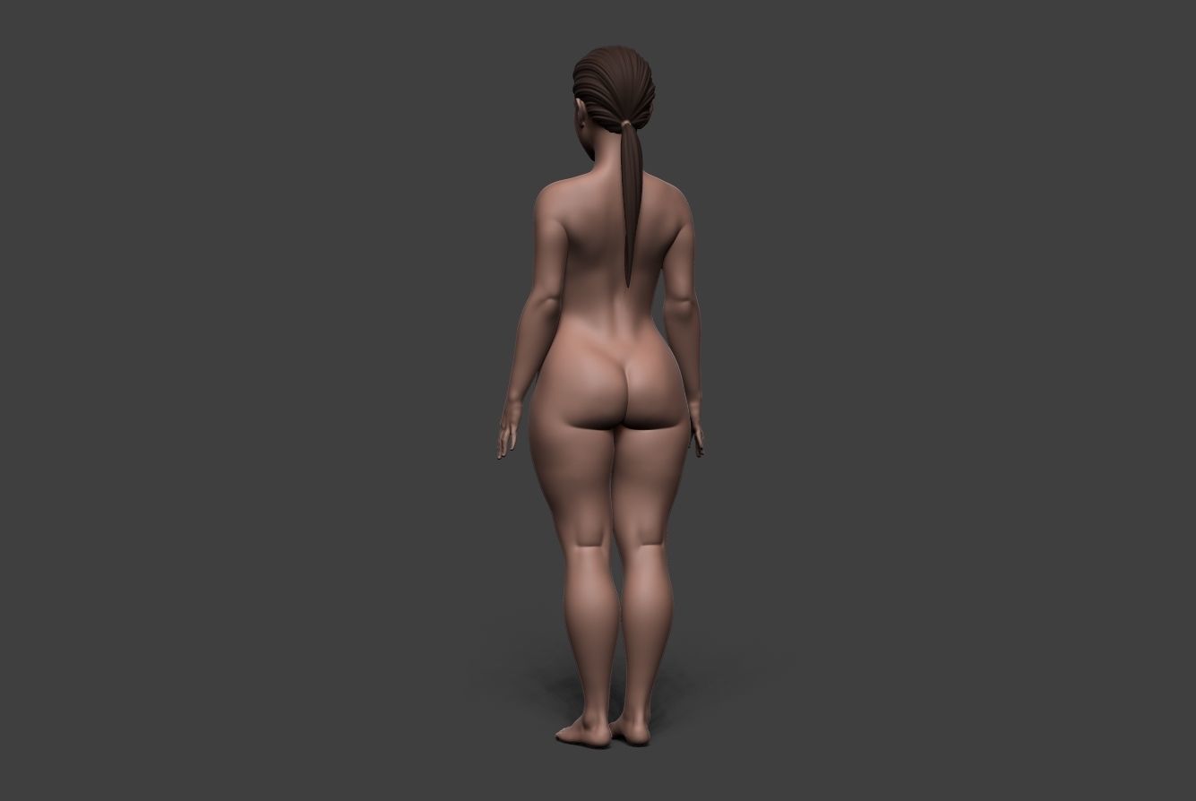 Female Body Basemesh 6 3D model_4