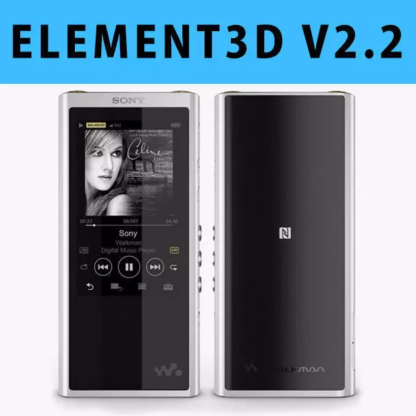 E3D - Sony Walkman NW-ZX300 MP3 Players 3D 3D model 3D model_0