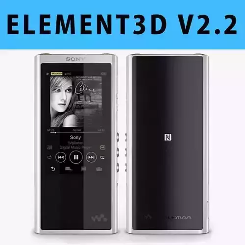 E3D - Sony Walkman NW-ZX300 MP3 Players 3D 3D model 3D model