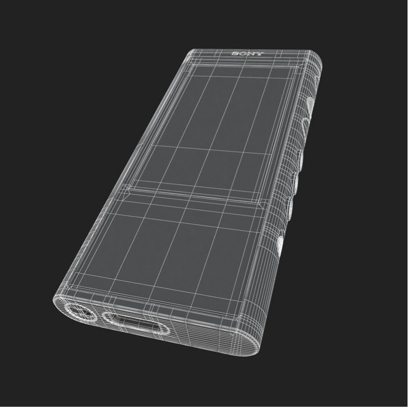 E3D - Sony Walkman NW-ZX300 MP3 Players 3D 3D model 3D model_8