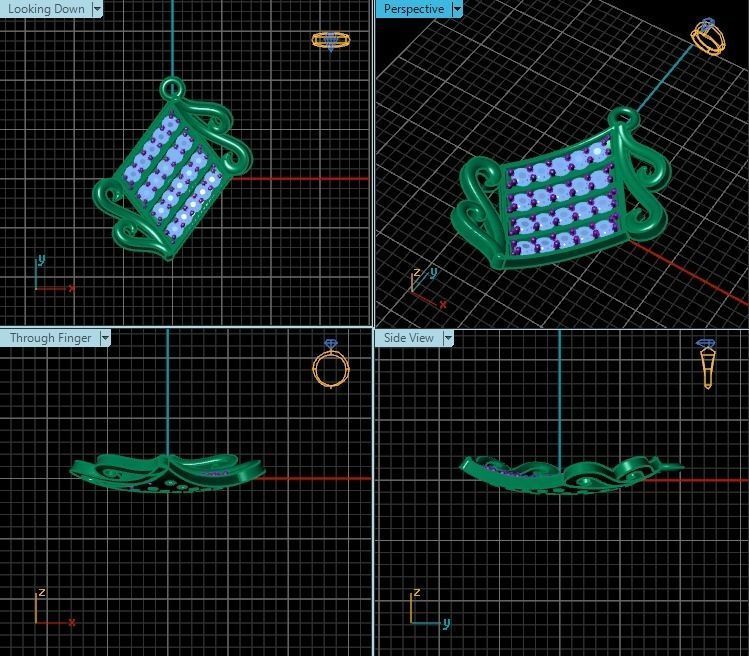 Pendant T00532 3D print model_2