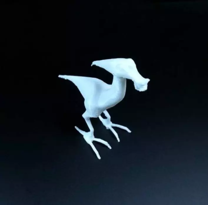 Alien dinosaur creature 3D print model_0