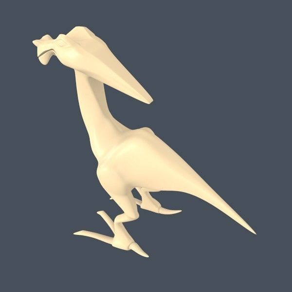 Alien dinosaur creature 3D print model_9