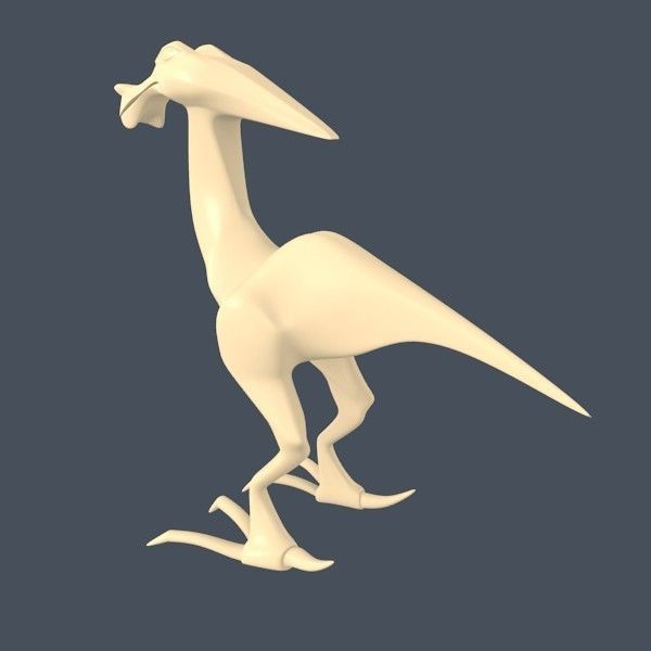 Alien dinosaur creature 3D print model_8