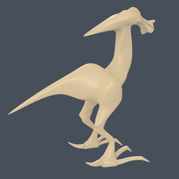 Alien dinosaur creature 3D print model_13