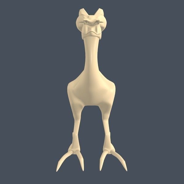 Alien dinosaur creature 3D print model_12