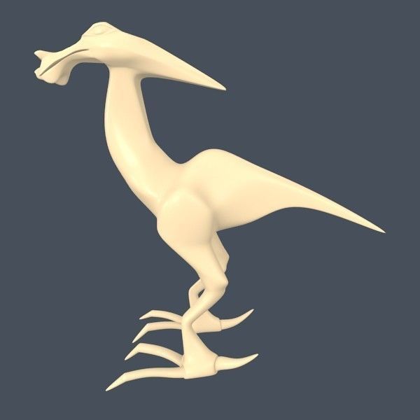 Alien dinosaur creature 3D print model_7