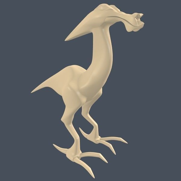 Alien dinosaur creature 3D print model_10