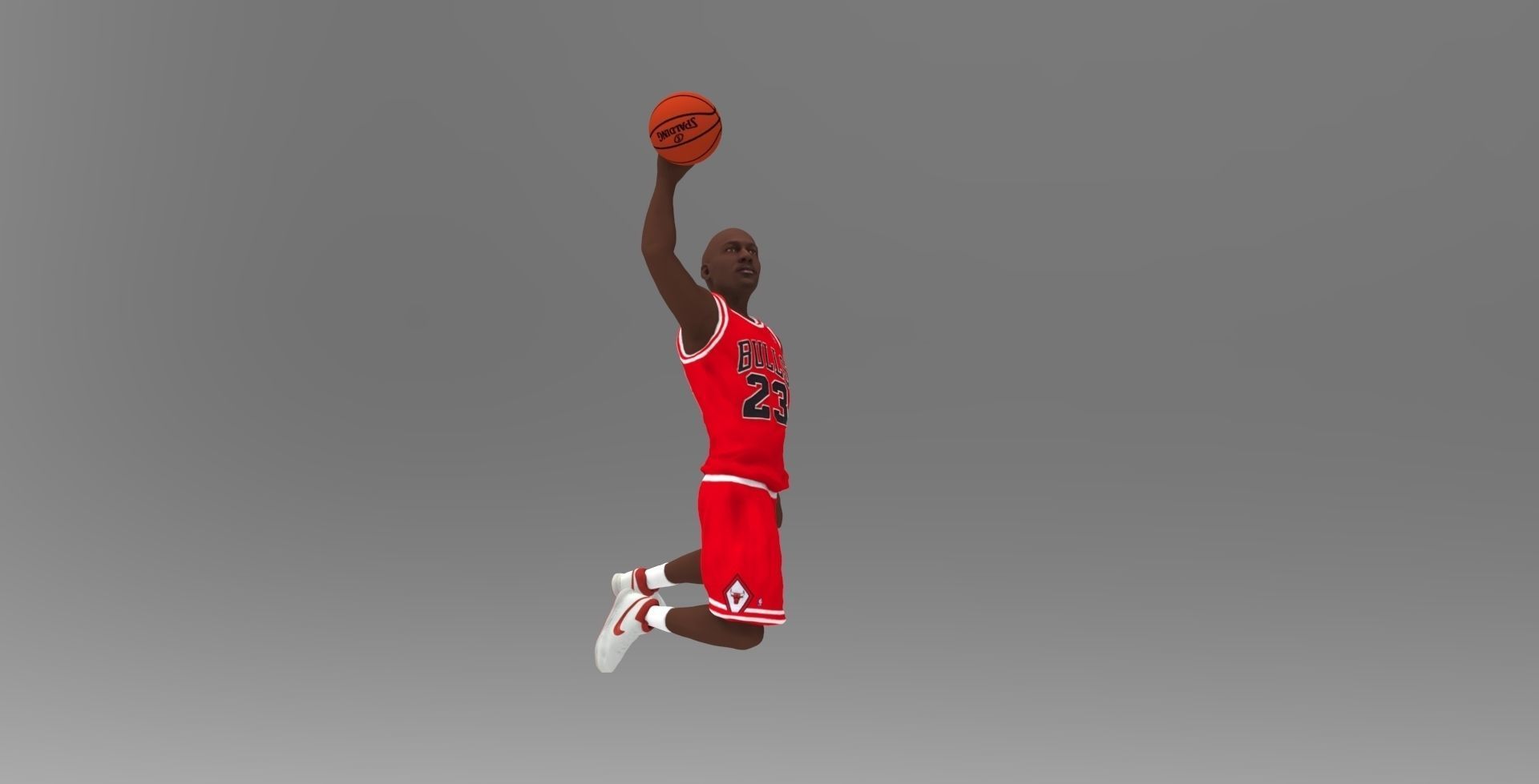Michael Jordan ready for full color 3D printing  3D print model_7