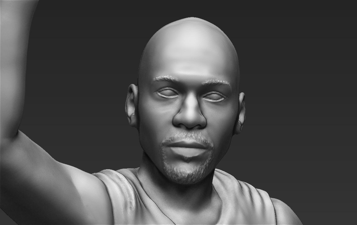 Michael Jordan ready for full color 3D printing  3D print model_36