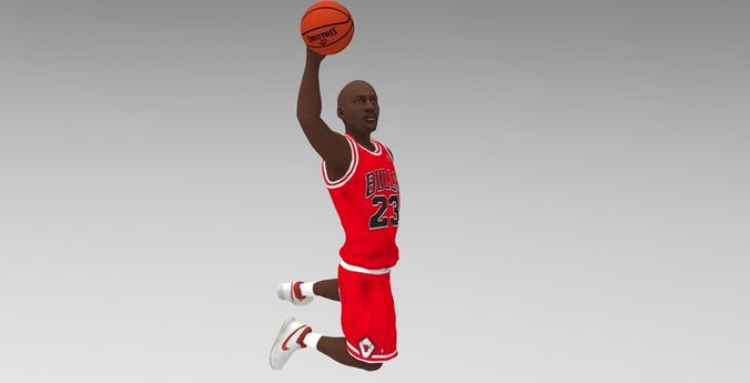 Michael Jordan ready for full color 3D printing  3D print model