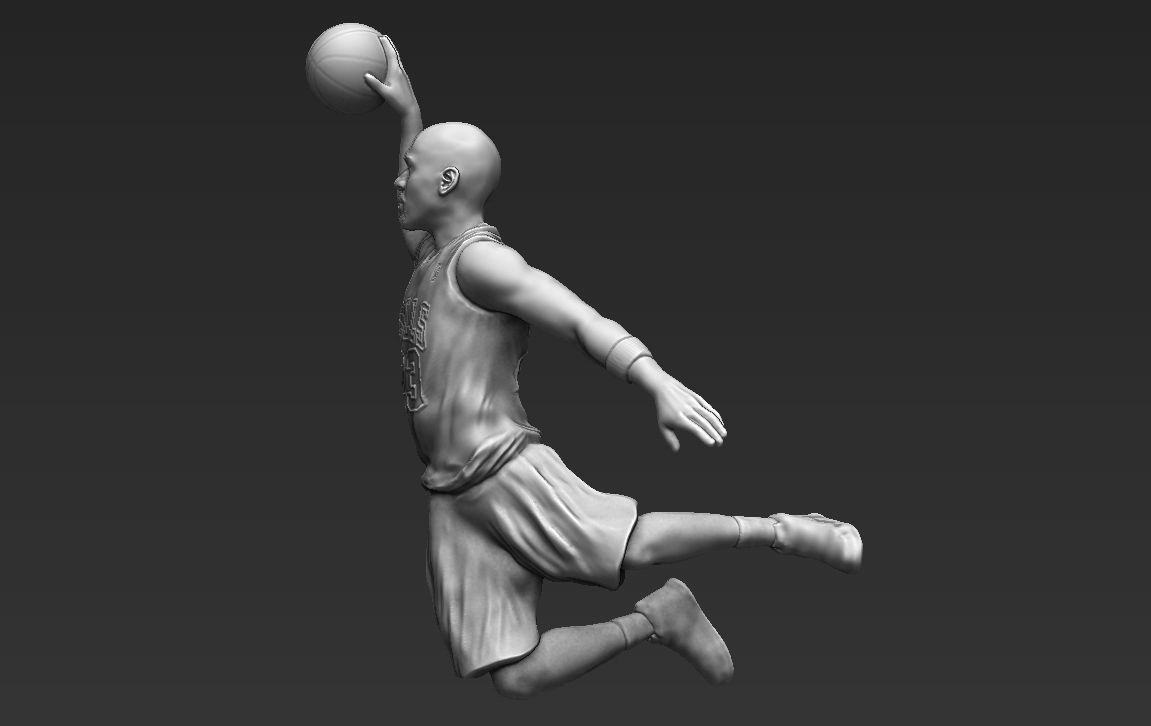 Michael Jordan ready for full color 3D printing  3D print model_25