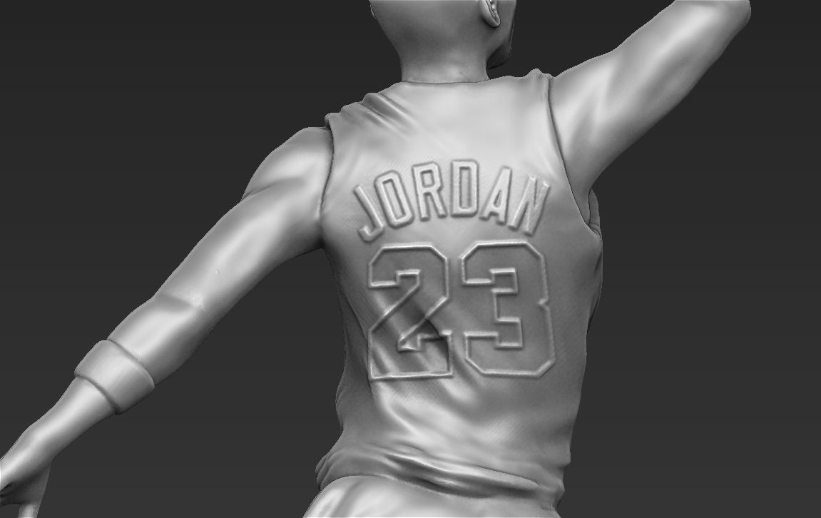 Michael Jordan ready for full color 3D printing  3D print model_32