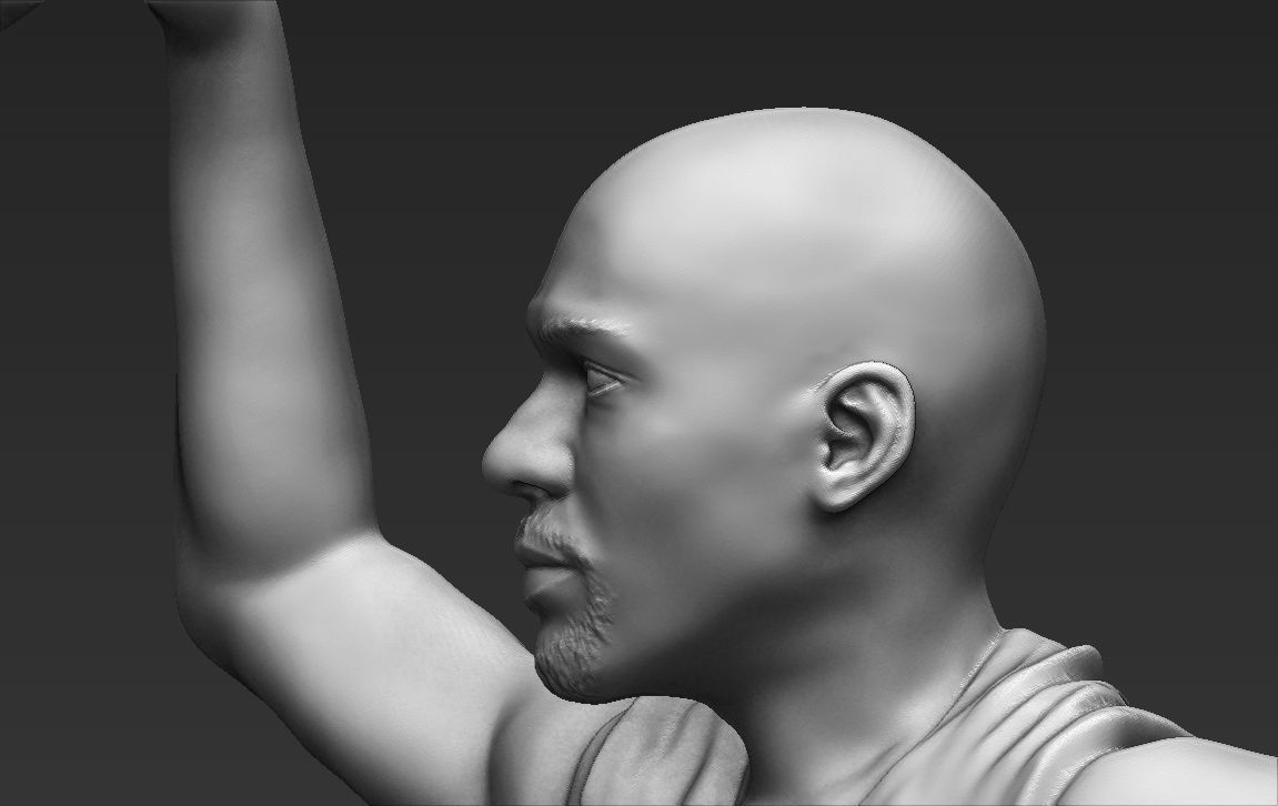 Michael Jordan ready for full color 3D printing  3D print model_37