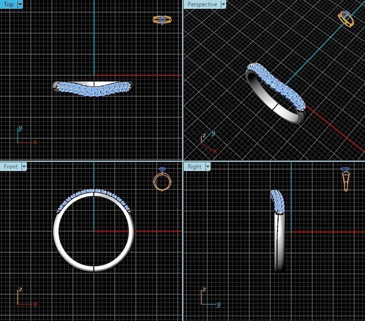 Ring T00536 3D print model_2