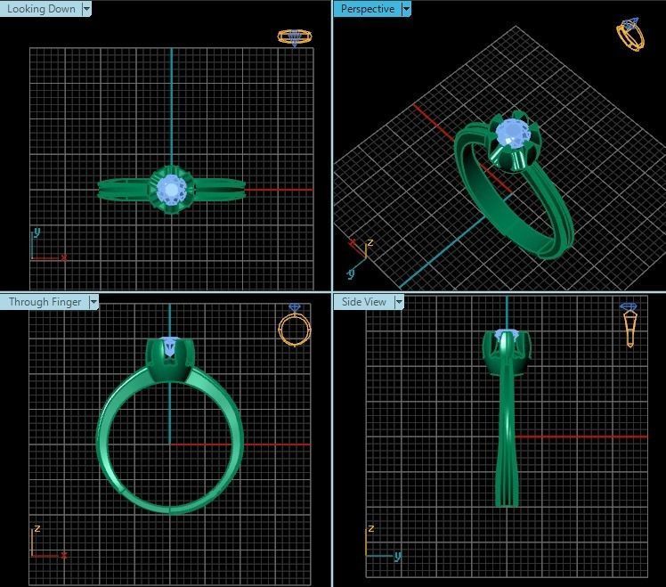 Ring T00538 3D print model_2