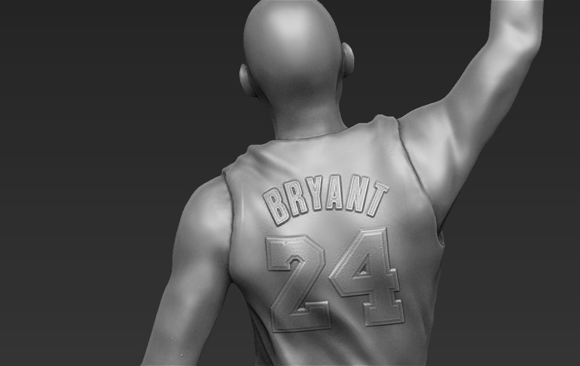 Kobe Bryant 3D printing ready stl obj formats 3D print model_16