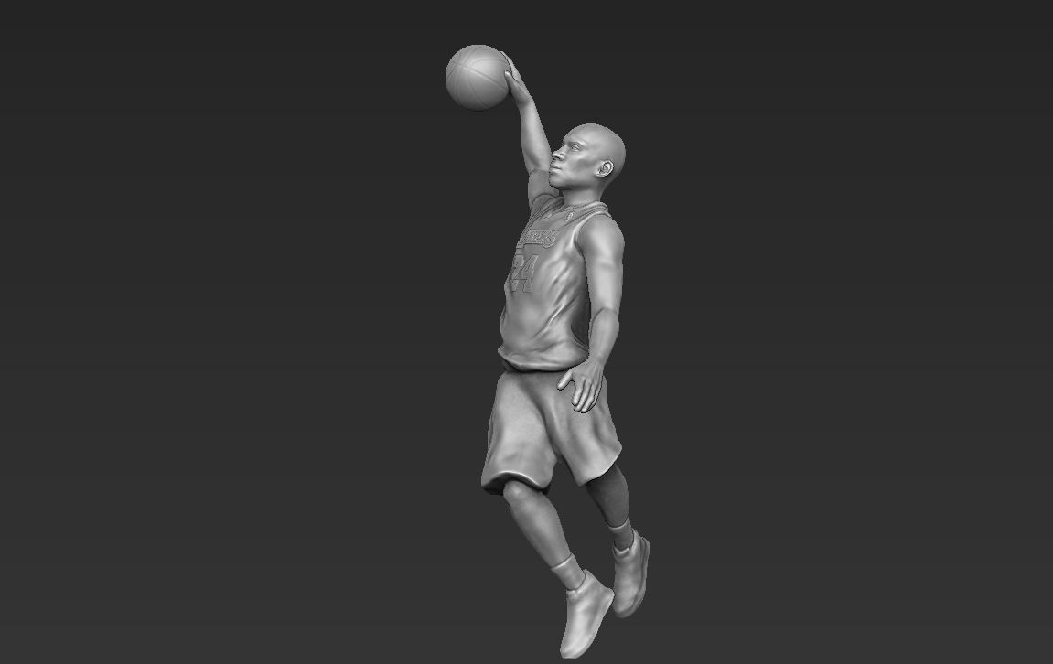 Kobe Bryant 3D printing ready stl obj formats 3D print model_2