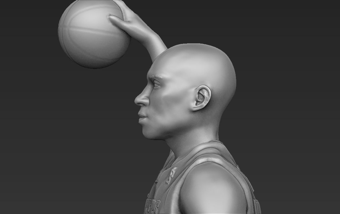 Kobe Bryant 3D printing ready stl obj formats 3D print model_11